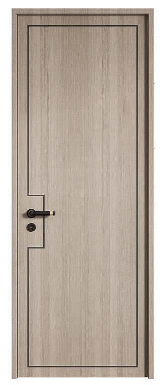 Hi-Q Modern Design WPC Interior Door for Bedroom Hotel School & Hospital Finished Plastic Material