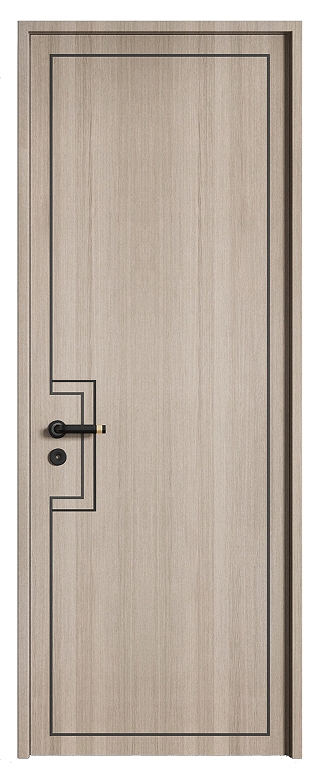 Hi-Q Modern Design WPC Interior Door for Bedroom Hotel School & Hospital Finished Plastic Material
