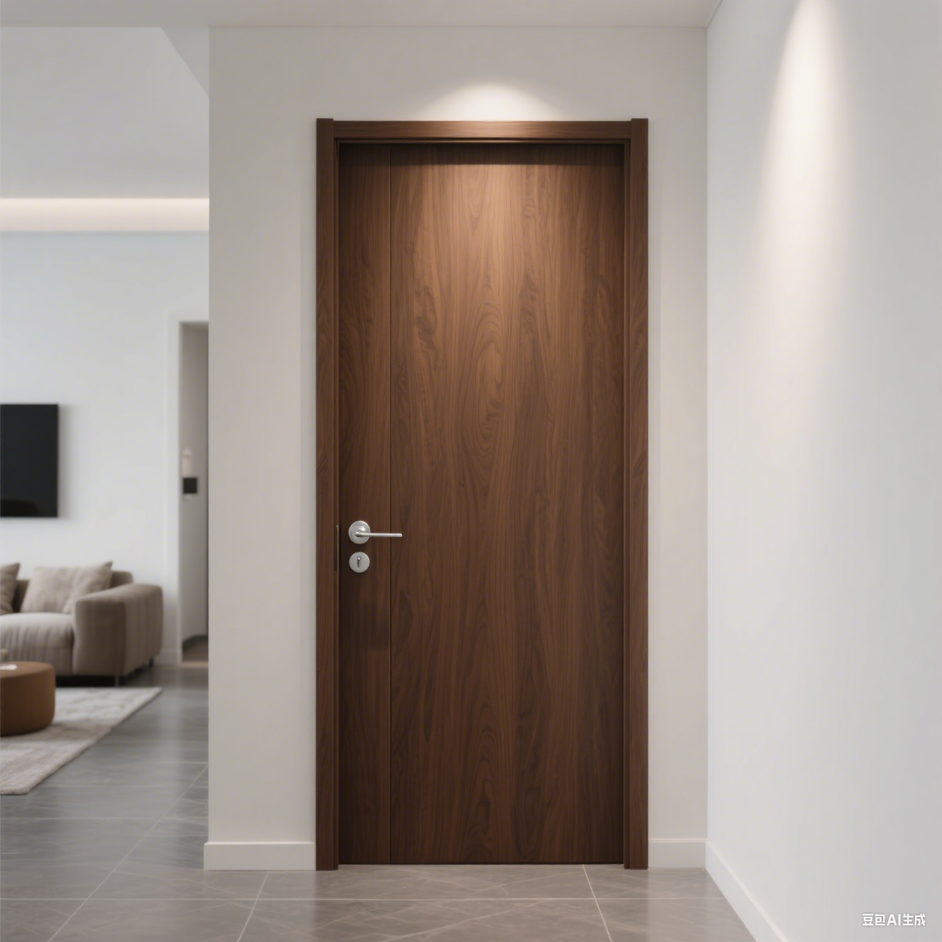 Hi-Q Modern Design WPC Interior Door for Bedroom Hotel School & Hospital Finished Plastic Material